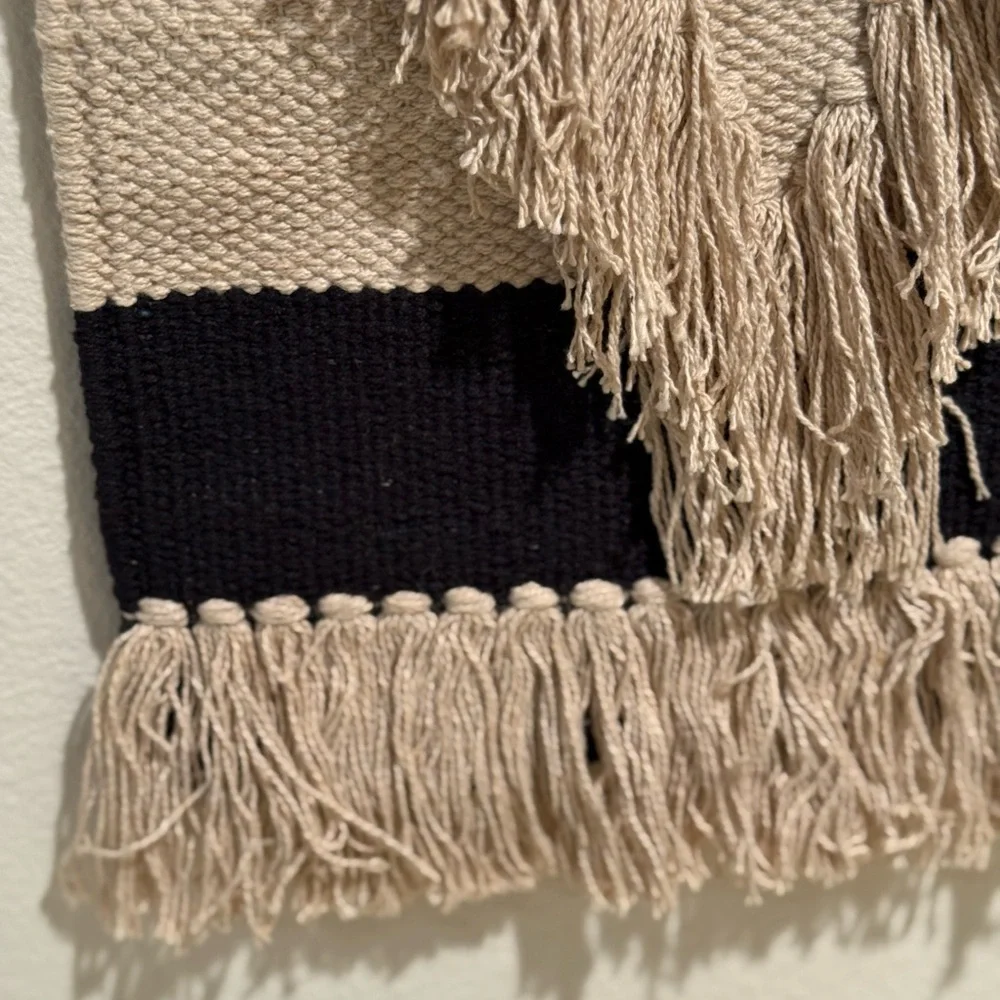 Bohemian Beige and Black Wall Hanging Decor